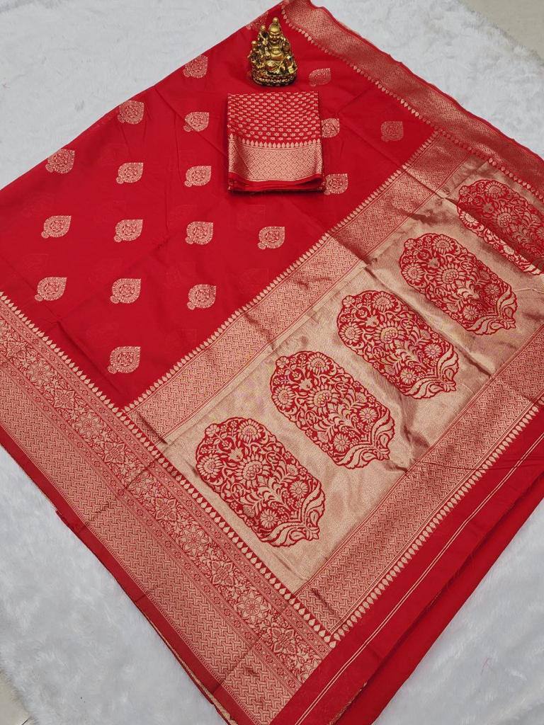 MF 1610 Designer Soft Lichi Silk Ocaasion Wear Saree Wholesale In India